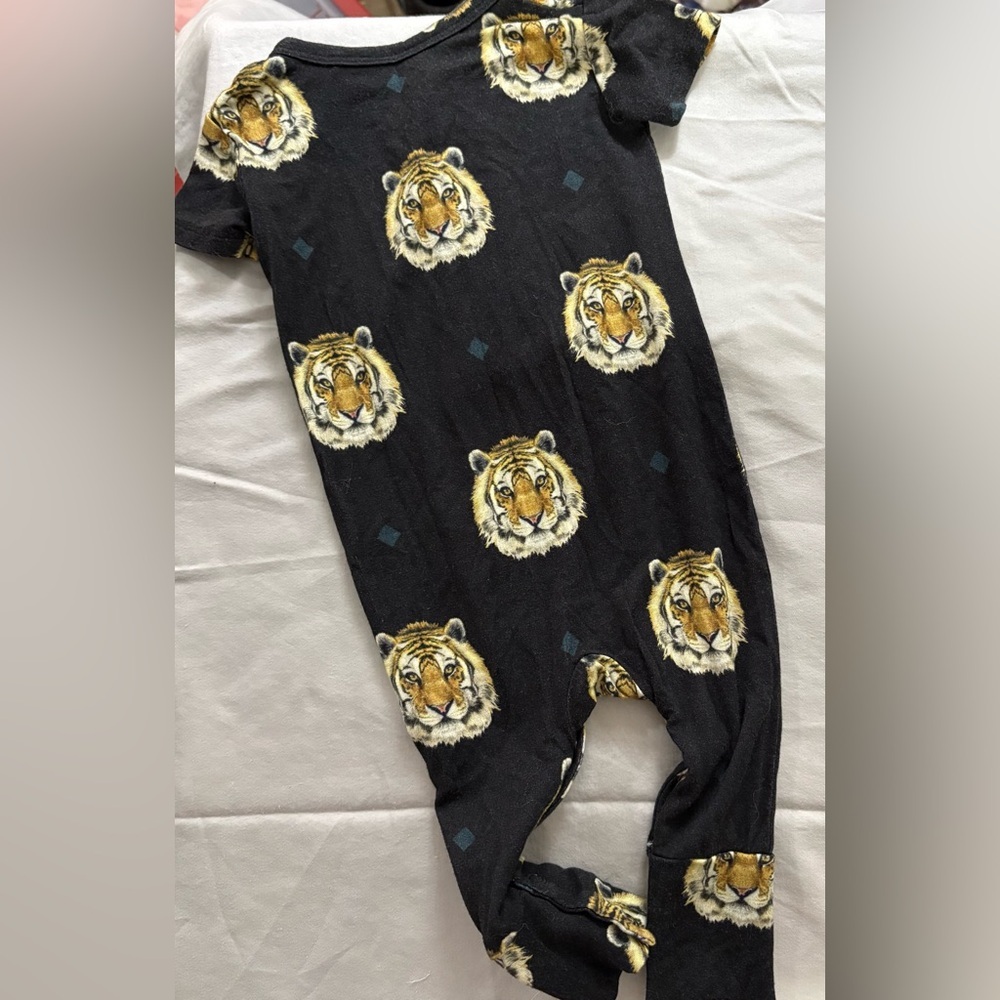 Posh Peanut Black Tiger Print One Piece - Picture 4 of 5